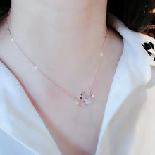 Dây chuyền LAMY Swan Couple Necklace Rose Gold CDE6399RG