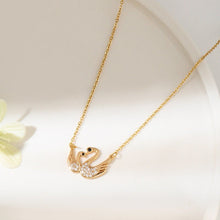 Dây chuyền LAMY  Swan Couple Necklace Gold CDE6399GG