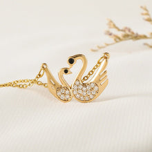 Dây chuyền LAMY  Swan Couple Necklace Gold CDE6399GG