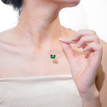 Dây chuyền bạc LAMY  Sparkling Love Green Necklace Silver CDE6132GR