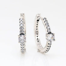 Khuyên tai LAMY Sparkling Hoop Earrings Silver CDE3055SV