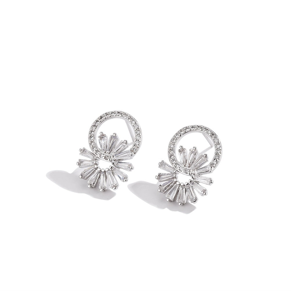 CDE Flower Stud Silver Earrings CDE3259SV - Sterling Silver Earrings