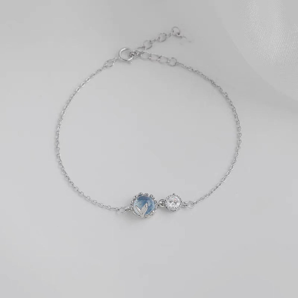 Moonstone Mermaid Bracelet Silver - 2259SV