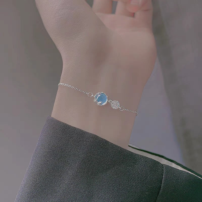 Moonstone Mermaid Bracelet Silver - 2259SV