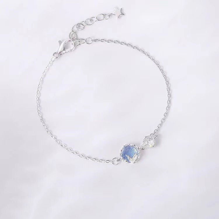 Moonstone Mermaid Bracelet Silver - 2259SV