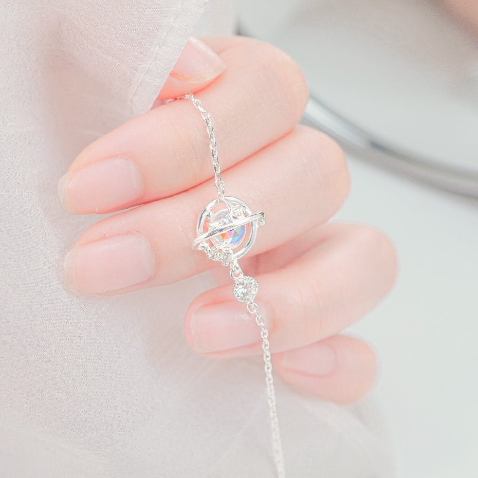 Planet Moonstone Bracelet Silver - 2226SV