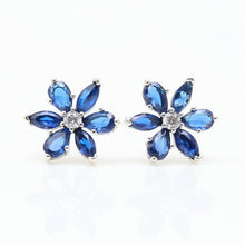 Khuyên tai LAMY Timeless Sparkling Blue Herbarium Cluster Earrings Silver CDE3153
