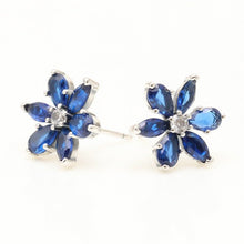 Khuyên tai LAMY Timeless Sparkling Blue Herbarium Cluster Earrings Silver CDE3153