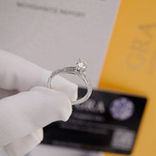 Nhẫn nữ LAMY kim cương Moissanite 0,5 Carat Wedding Lover DR009