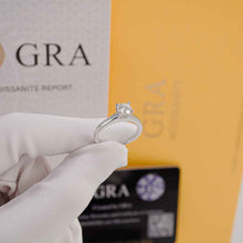 GRA Certified 6mm Moissanite Diamond Ring CDEDR017 - Authentic Certified Product