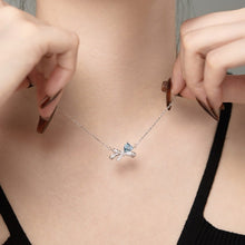 Dây chuyền LAMY  Teardrop Bow Blue Necklace CDE6330BE