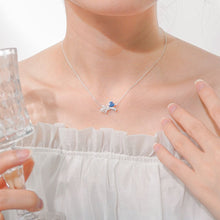 Dây chuyền LAMY  Teardrop Bow Blue Necklace CDE6330BE