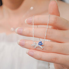 Dây chuyền LAMY  Teardrop Bow Blue Necklace CDE6330BE