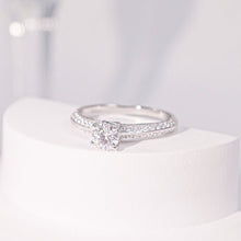 Nhẫn nữ LAMY kim cương Moissanite 0,5 Carat Wedding Lover DR009