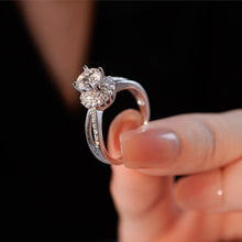Nhẫn kim cương Moissanite 6mm được chứng nhận GRA CDEDR018 - Sản phẩm được chứng nhận chính hãng