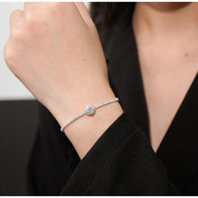 Vòng tay nữ kim cương Moissanite 0.5 Carat LAMY Celeste Halo Tennis DB002