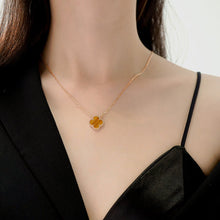 Dây chuyền LAMY Four Lucky Leaves Necklace Green 6403BR