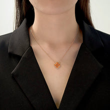 Dây chuyền LAMY Four Lucky Leaves Necklace Green 6403BR