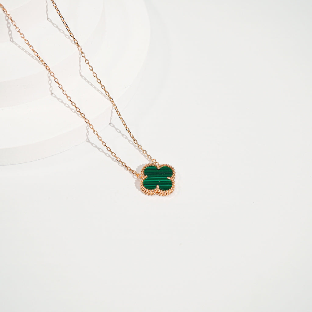 CDE Four Lucky Leaves Necklace Green CDE6403GR Women's Necklace