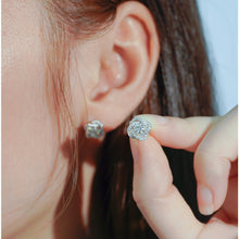 Hoa tai kim cương Moissanite được chứng nhận GRA CDEDE001