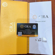 Hoa tai kim cương Moissanite được chứng nhận GRA CDEDE001