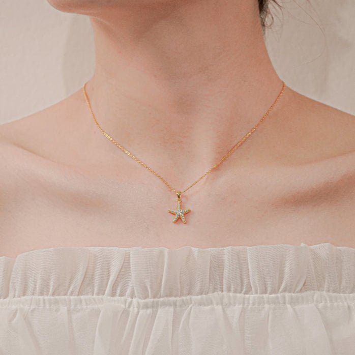 Starfish Necklace Gold