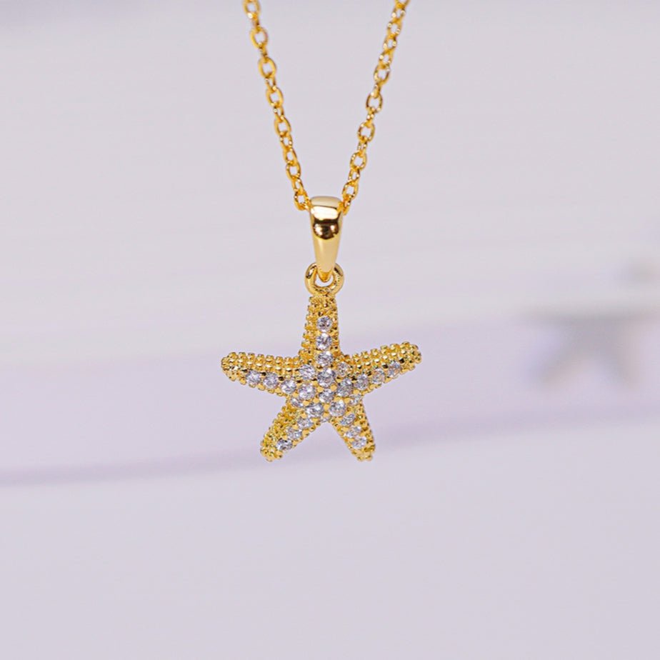 Starfish Necklace Gold