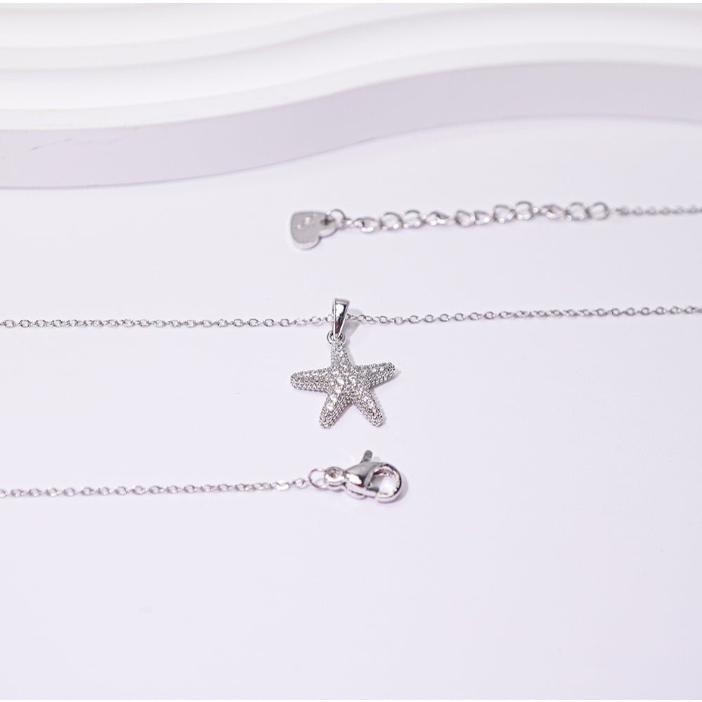 Starfish Necklace Silver