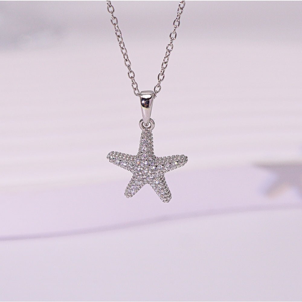Starfish Necklace Silver