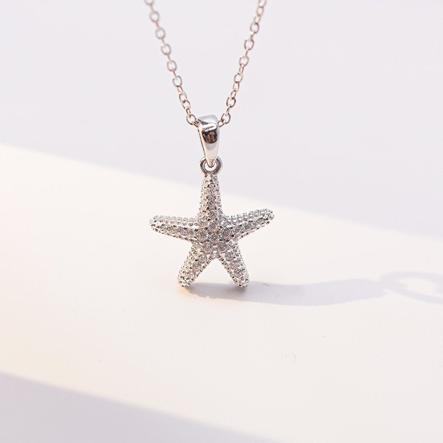 Starfish Necklace Silver