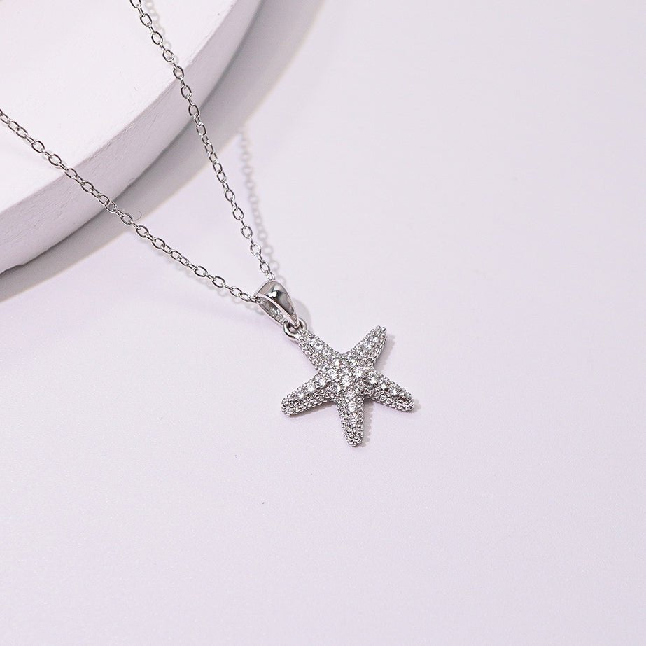 Starfish Necklace Silver