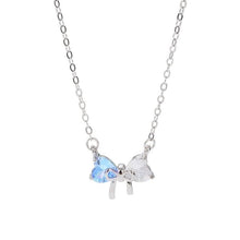Dây chuyền LAMY Crystal Bow Silver Necklace CDE6325BE