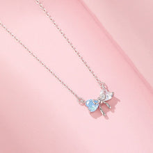Dây chuyền LAMY Crystal Bow Silver Necklace CDE6325BE