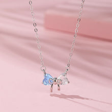 Dây chuyền LAMY Crystal Bow Silver Necklace CDE6325BE
