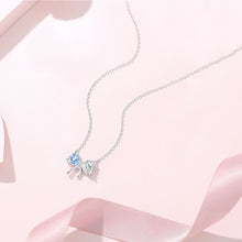 Dây chuyền LAMY Crystal Bow Silver Necklace CDE6325BE