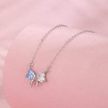 Dây chuyền LAMY Crystal Bow Silver Necklace CDE6325BE