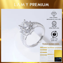 Nhẫn LAMY  kim cương Moissanite 6mm GRA Certified CDEDR027