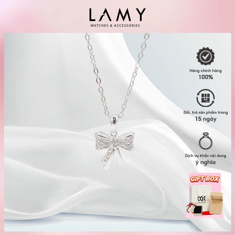 CDE Cute Bow Necklace Silver CDE6364