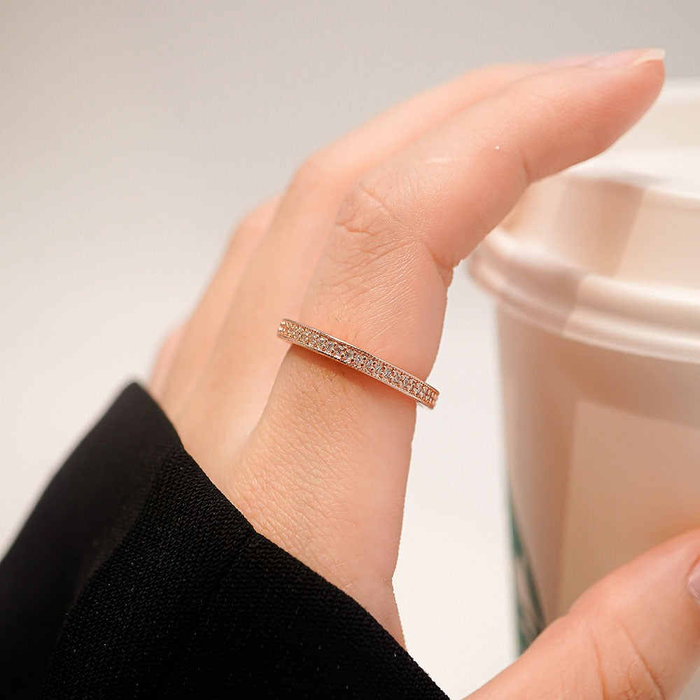 Forever Moment Ring Rose Gold - 8051RG đeo tay