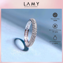 Nhẫn nữ CDE Double Stone Row Silver Ring CDE8373SV