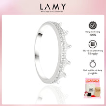 Nhẫn bạc nữ LAMY Vương miện Sparkling Tiara Ring Silver CDE8178SV - Nhẫn bạc ta cao cấp