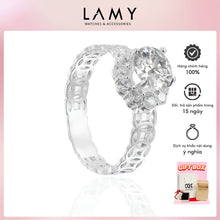 Nhẫn bạc CDE Kim tiền Lotus Tower Ring Silver CDE8233SV - Nhẫn bạc ta cao cấp