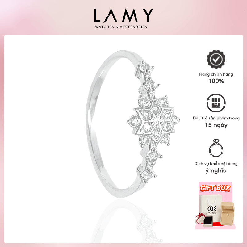 Nhẫn bạc nữ S925 Lamy Snowflake Ring Silver 8100 - Nhẫn bạc ta cao cấp