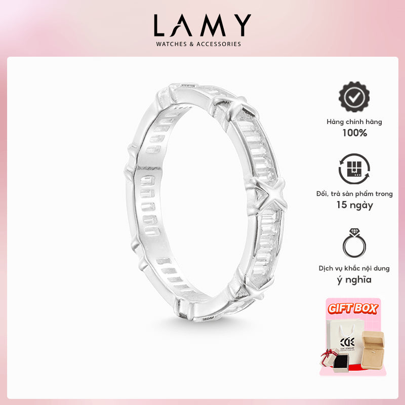Nhẫn bạc nữ LAMY Eternity X Silver Ring CDE8277