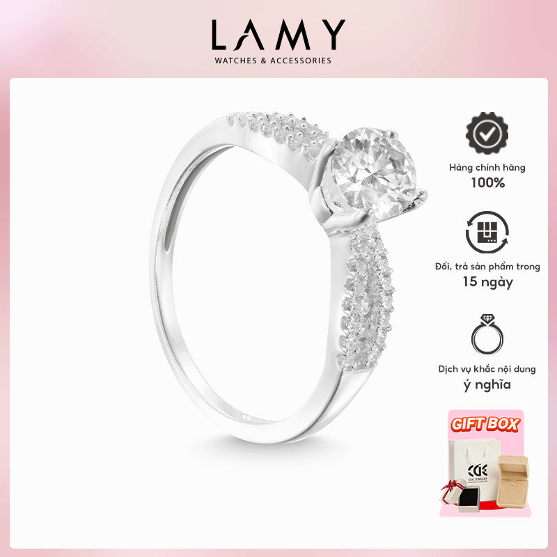Nhẫn bạc nữ LAMY Queen Silver Ring CDE8284