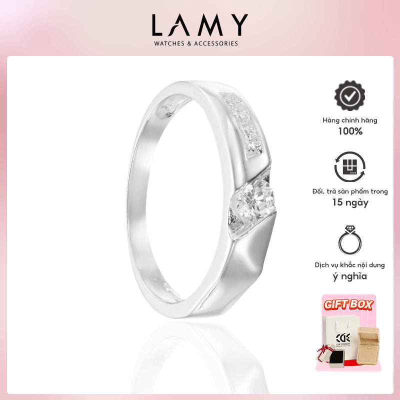Nhẫn bạc nữ LAMY Elegant Silver Ring CDE8281