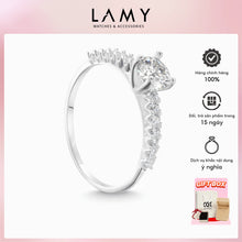 Nhẫn bạc nữ LAMY  Sparkling Stones Silver Ring CDE8287SV - Nhẫn bạc ta cao cấp