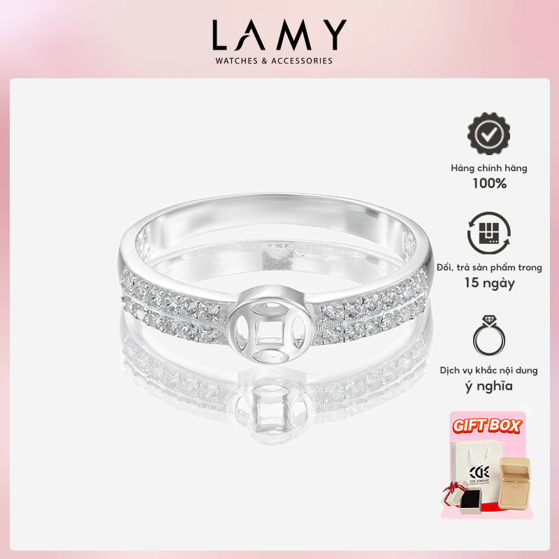 Nhẫn bạc LAMY Tài Lộc Stone Ring Silver CDE8227SV - Nhẫn bạc ta cao cấp