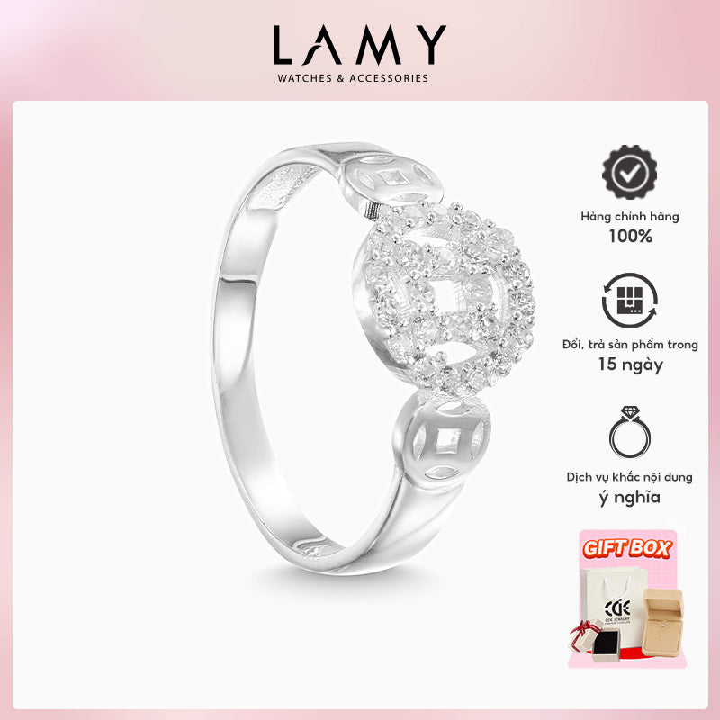 Nhẫn bạc nữ LAMY Kim tiền Innovation Silver CDE8225SV - Nhẫn bạc ta cao cấp