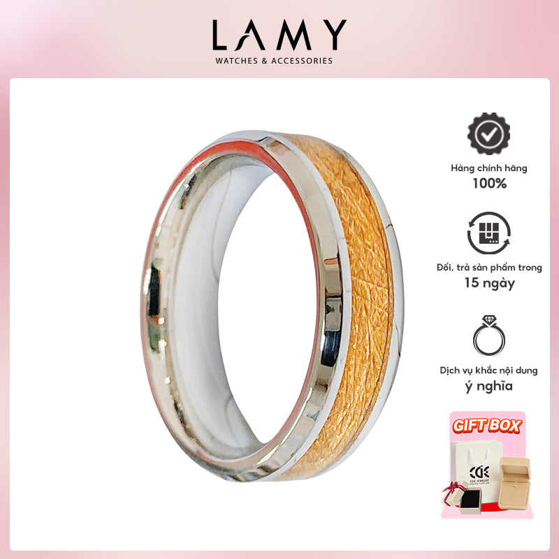 Nhẫn cặp đôi CDE Meteorite Edge Ring Silver CDE8391SV (Copy)